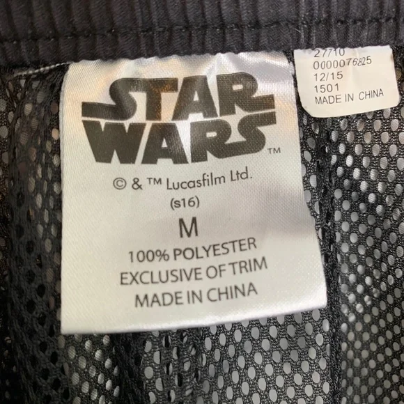 Star Wars Black & White Swim Trunks - Picture 3 of 6